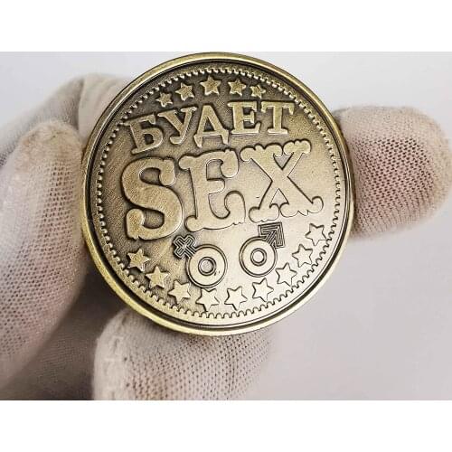Russia Man Men Sexy Love Commemorative coin metal gift crafts "Sexy lure"russian language Souvenirs coins