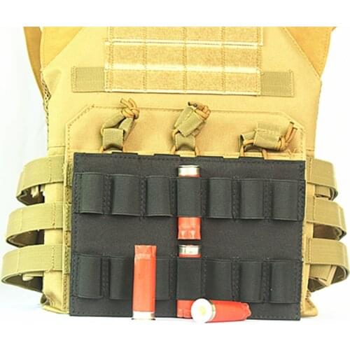 Tactical Military 14 Round Cartridge Hunting Rifle Vest Shotgun Nylon Bullet Pouch Ammo Carrier 12 Gauge Ammo