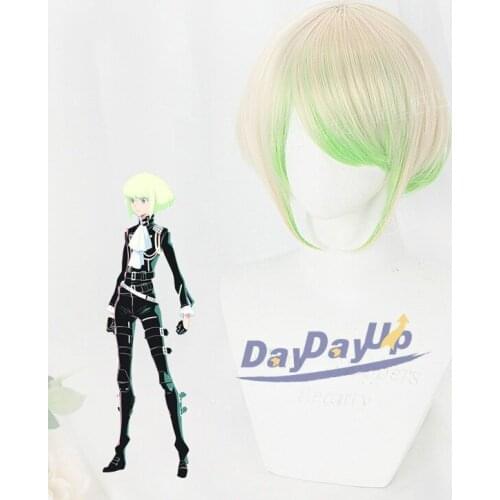 PROMARE Mad Burnish Lio Fotia Gradient Short Cosplay Heat Resistant Synthetic Hair Carnival Halloween Party + Free Wig Cap