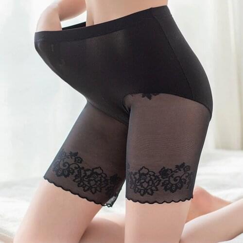 Plus Size Shorts Under Skirt sexy lace Anti chafing thigh safety pants 2 in 1 women Large size Underwear