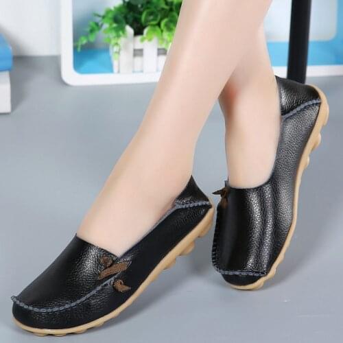 Women Flat Shoes Woman Fashion Oxford Shoes For Women Leather Soft Walking Shoes Woman Loafers Home Shoes Zapatos De Mujer