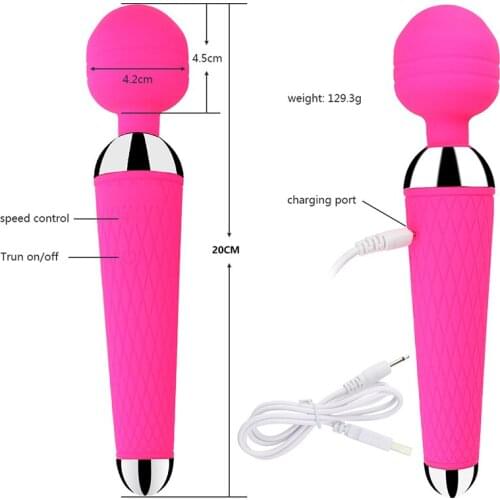 Vibrating Dildo Clitoris Stimulator AV Vibrator Erotic Female Masturbator Powerful Magic Wand G Spot Massager Sex Toys for Woman