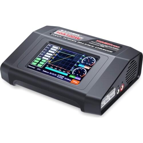 New style GTP TD610 PRO AC 100-240V Input Color Touch Screen 100W 10A Balance Charger for 1-6S LiPo Lilon LiFe LiHV 1-14S