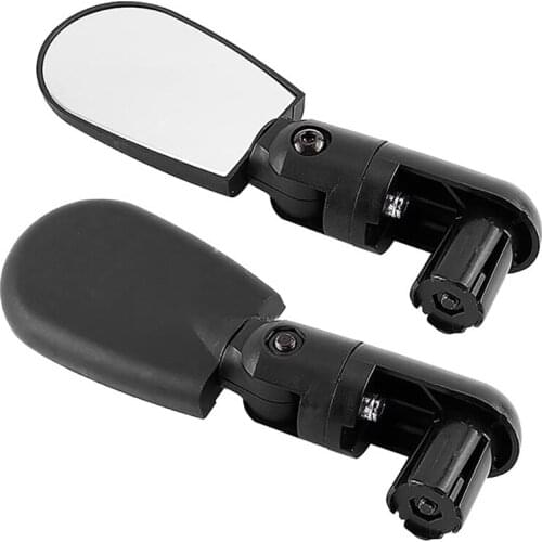 Bar End Bicycle Mirrors for Handlebars 2PCS 360 Rotatable Safe Rearview Mirror for Mountain Road Bike Bicycle Motorcycle