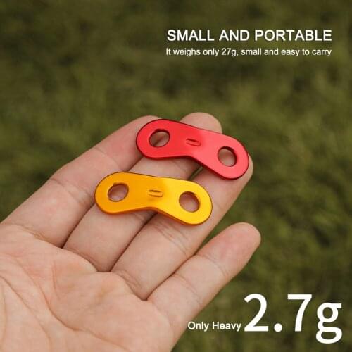 10pcs/set Outdoor Camping Tent Aluminum Rope Parachute Cord Rope Fixed Buckle Alloy Cord Buckle Tensioners Fastener Travel Kit