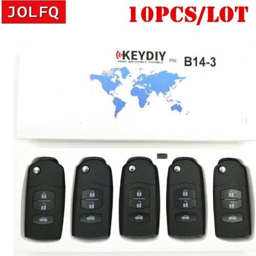 10pcs/Lot KD B14-3 For KD900/KD900+/URG200 Key Programmer B Series Remote Control KD B14 3 Button remote