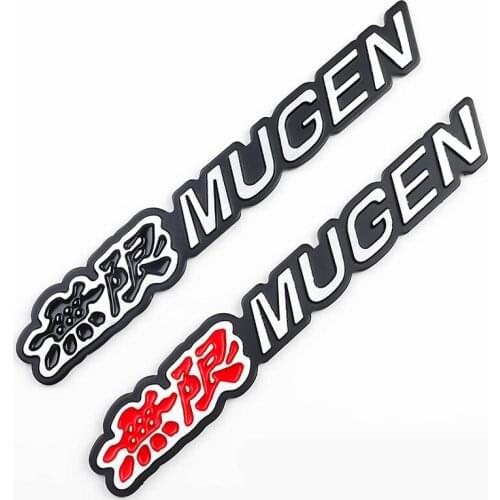 2020 3D Aluminum Mugen Emblem Chrome Logo Rear Badge Car Trunk Sticker For Honda Civic Accord CRV Car Styling