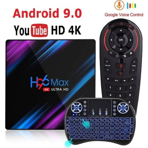 2021 H96 MAX RK3318 Smart TV Box Android 9 9.0 4GB 32GB 64GB 4K Youtube Media player H96MAX TVBOX Android TV Set Top Box 2GB16GB