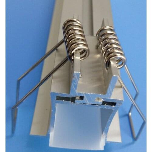 Free Shipping 1m/pcs high quality aluminum profile with milky or clear cover and end caps and clips 20m/lot