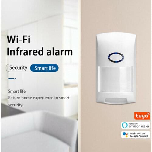 Tuya wireless WiFi infrared detector APP remote control security alarm system