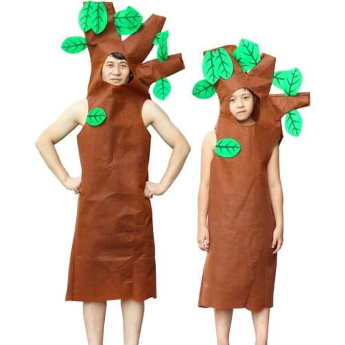 Halloween Adults Kids Party Green Costumes Childrens Trees Cosplay Clothes Party Costume Family Suit dress up green clothing