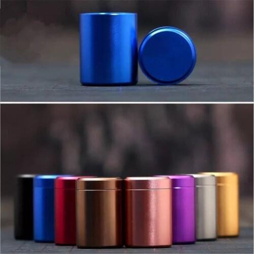 Airtight Smell Proof Container Aluminum Herb Holder Stash Tea Jar Metal Can Case