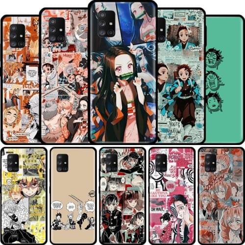 Kimetsu No Yaiba Demon Slayer Anime Cell Phone Case for Samsung Galaxy A50 A10 A70 A30 A40 A20s A10s A10e A80 A90 A51 5G Cover