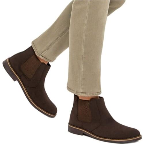 Brown Men Boots 000000000100438832 Material: Artificial Leather Season: 2021 Autumn Origin: Turkey Gender: Male