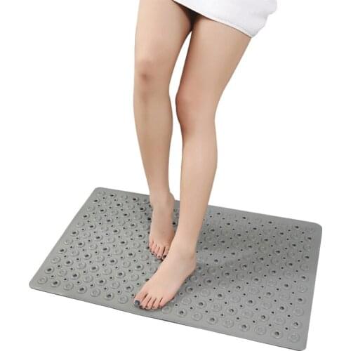 Hotel toilet foot pad bathroom non slip pad suction cup shower fall proof PVC floor pad