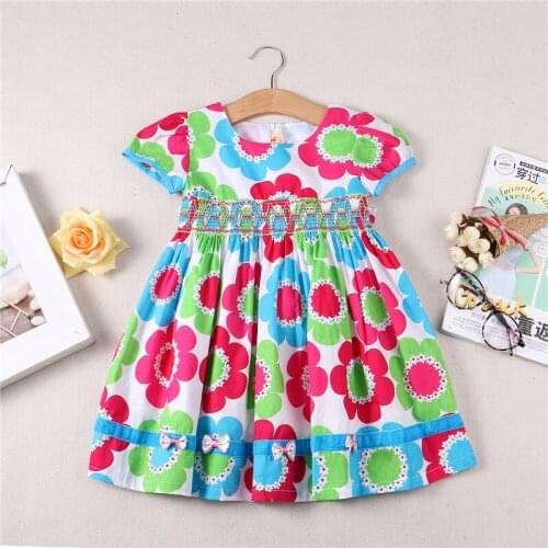 Girls Flower Dress Summer Cotton Dress Toddler Girls princess Dress Kids clothing Dress girl party wear