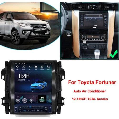12.1inch Tesla Screen Stereo Multimedia For TOYOTA Fortuner HILUX Revo 2016-2022 Radio Android 10 GPS Carplay Car Video Player