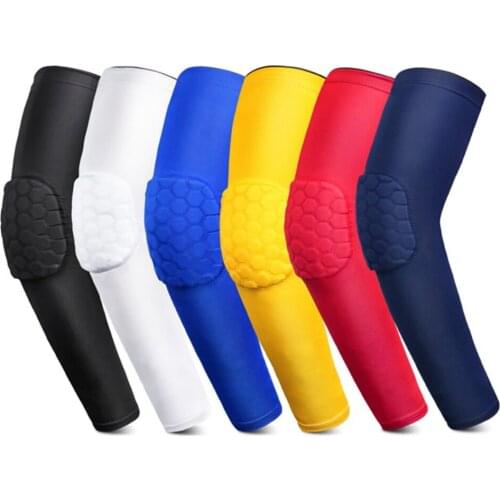 Padded Elbow Forearm Sleeves Compression Arm Protective Support Sportwear Accessories