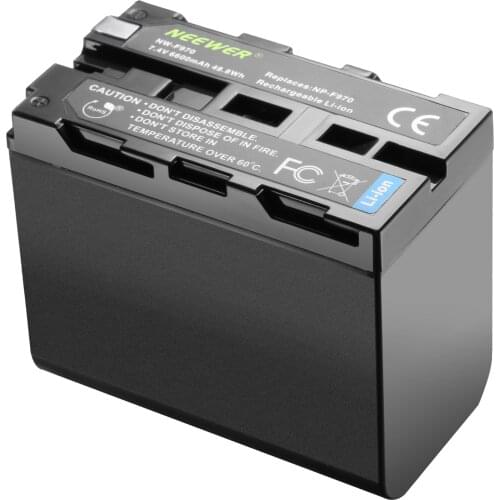 Neewer 6600mAh Li-ion Battery, Sony NP-F970 NP-F960 NP-F975 NP-F570 NP- F750 NP-F770 Replacement Battery