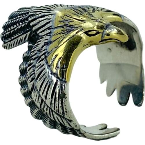 Custom Design Top Quality Eagle 925 Sterling Silver Ring