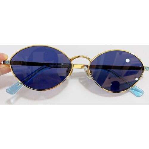 2021 Women New Alloy Cat Eye Sunglasses Classic Retro Shade Luxury Brand Sun Glasses Women UV400