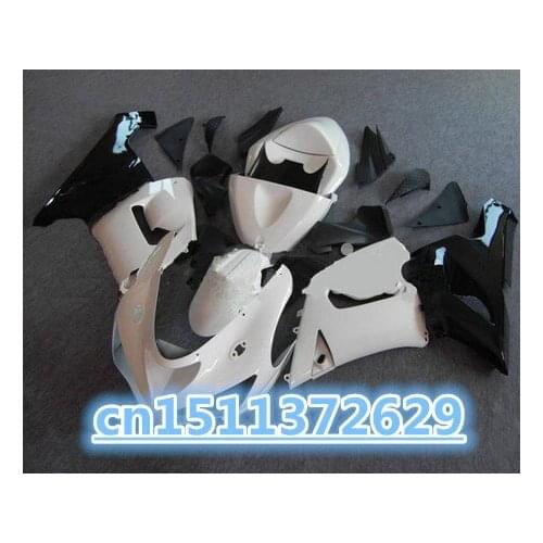 ZX 6R 05 fairings FOR KAWASAKI NINJA ZX 6R 05 06 ZX 6R 636 2005 2006 ZX6R 05 06 white black fairing kits-Dor D