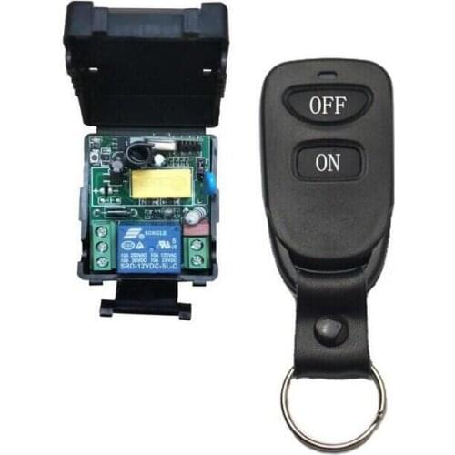 AC 220 v 1 ch RF wireless remote control switch receiver transmitter lighting power on and off 433.92mhz
