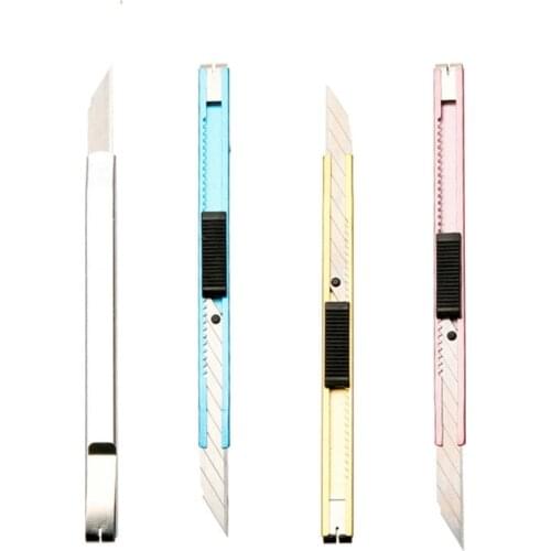 Stainless Steel Art Cutting Tool Paper Cutter Carving Tool Cutter Students Utility Knife Snap Retractable Knife Stationery e20