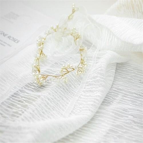 Nordic French luxury horizontal stripes texture pattern pure white gauze living room bay window all-match soft curtain partition