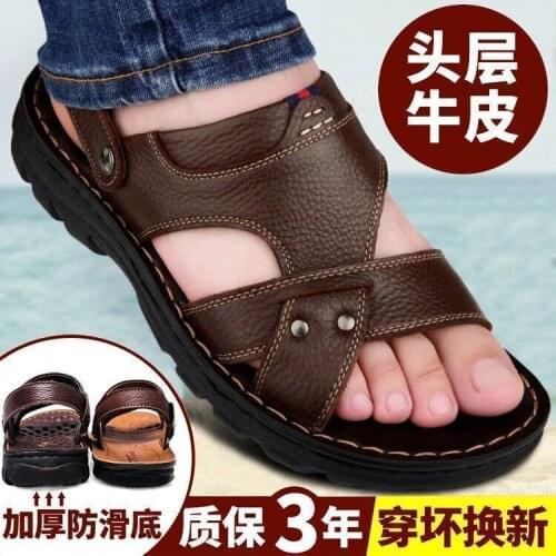 Sandals Mens Leather Summer Mens Sandals Mens Shoes Sandalias Hombre Chaussure Homme