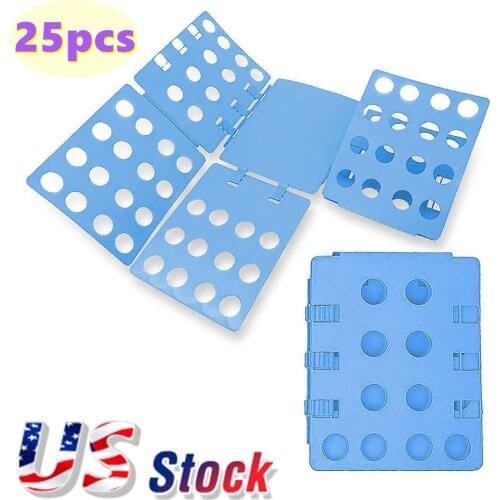 US Stock 25pcs 22.8"x 26.7" T-Shirt Clothes Folder Fast Laundry Organizer Large Magic Adult Folding Board