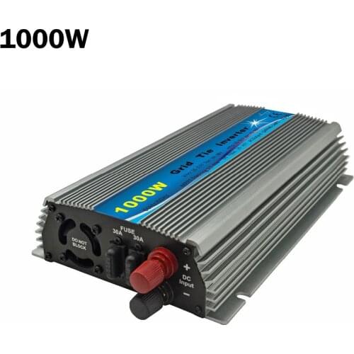 Solar Grid Tie Inverter 1000W DC20V-45V to AC120 or 230V Pure Sine Wave Inverter 1KW For 24V/30V/36V 60cells/72cells Solar Panel