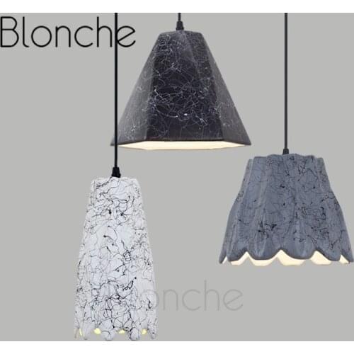 Modern Ceramics Pendant Lamp Led Art Hanging Lights for Living Room Kitchen Bar Home Decor Lighting E27 Loft Creative Fixtures