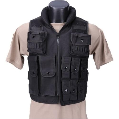 Outdoor black tactical vest Combat vest CS tactical equipment vest