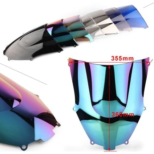 ZX-9R 2001 Motorcycle Windshield Windscreen For Kawasaki ZX9R 2000 01 2002 2003 Double Bubble Windproof ABS Plastic
