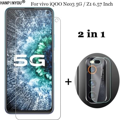 2-in-1 Tempered Glass For vivo iQOO Neo3 Neo 3 5G / Z1 6.57" Camera Lens Protection Film + Screen Protector
