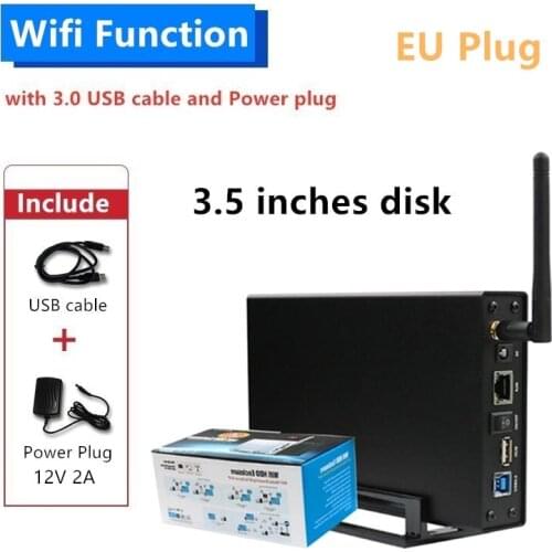 3.5 inch wifi HDD enclosure wireless HDD management exclusive App for ios android PC Phone manage HDD via wifi support router
