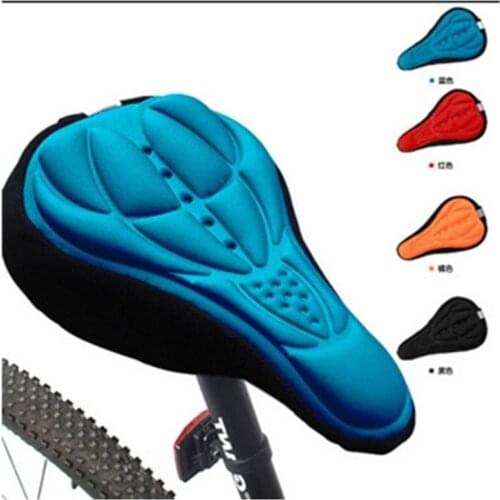 3D Soft Silicone Bike Seat Cover Breathable Bicycle Saddle Thickened MTB Bike Seat Cushion Cycling Saddle Bicycle Accessories