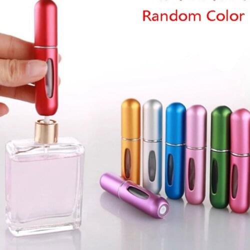 5ml Mini Portable Refillable Perfume Bottle Empty Cosmetic Spray Atomizer Bottle Random Color Perfume Sub-bottling