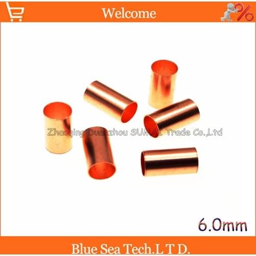 6.0mm Copper wire terminal,Pipe/circular tube terminal,Tubular terminal for maintenance and modification
