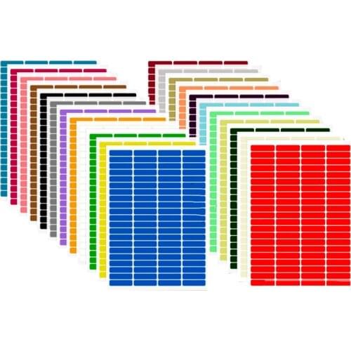 840Pcs Cable label Organizer Sticker A4 Paper Wire Ethernet Network Electrical Cable Labels Cord Tag Marker Print Stickers