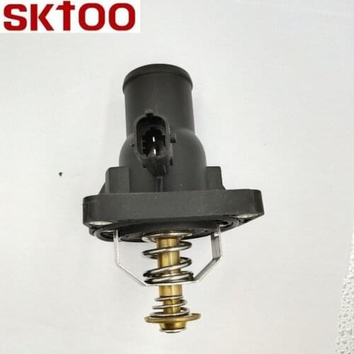 SKTOO Auto Thermostat for Opel Astra Zafira Signum Vectra Chevrolet Aveo Cruze 25189205 96984105 55578419 Thermostat Housing