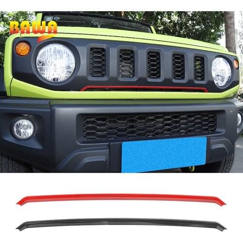 BAWA Car Stickers Car Front Grille Decoration Trim Stickers Accessories For Suzuki Jimny 2019-2020 Car Styling
