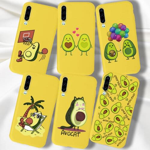 Avocado Case For Huawei P30 Pro Lite Y9 Prime 2019 P Smart Z Nova 5T 4e Honor 20 Pro 20S 9X 10 Lite Case Cover Silicone Funda