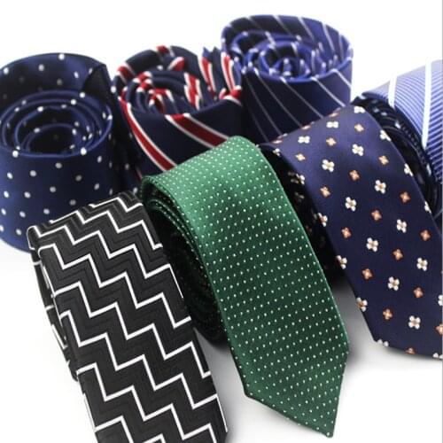 6cm Striped Men Ties wave point narrow Corbatas Para Hombre High Grade Color Weaving Business Handmade Long Tie