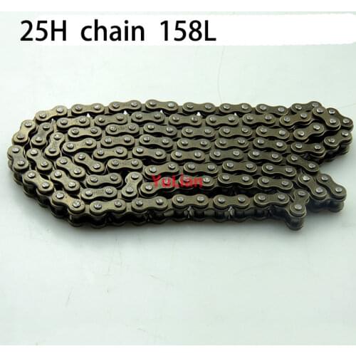 For 47cc 49cc ATV Quad mini pocket bicycle minimoto 25H 158L with 68T tooth 26 mm rear sprocket 7T pinion