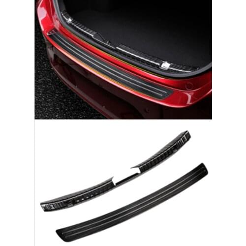 For Mazda3 Mazda 3 Axela 2020 Car Trunk Rear Bumper Plate Rear Bumper Trim Anti-kick Scratch Stickers car decorative parts