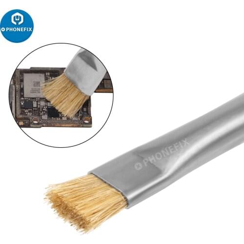 Double-end Anti-Static Hard Brush For Motherboard PCB BGA Mobile Phone iPhone Eletronic Repair Tools Kit Dust Cleaning Brush