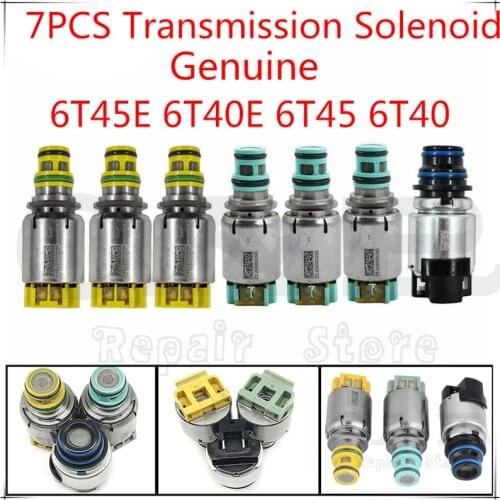 Original Remanufactured - 7PCS 6T45E 6T40 Gearbox Transmission Shift Solenoid Valve for Chevrolet Cruze Epica Lacetti Astra