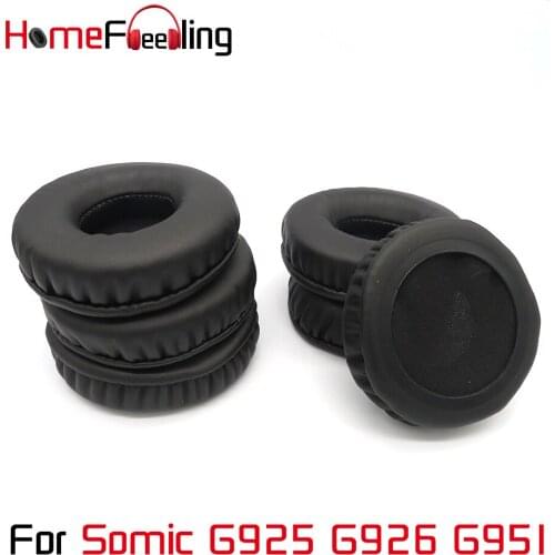 Homefeeling Ear Pads For Somic G925 G926 G951 Earpads Round Universal Leahter Repalcement Parts Ear Cushions